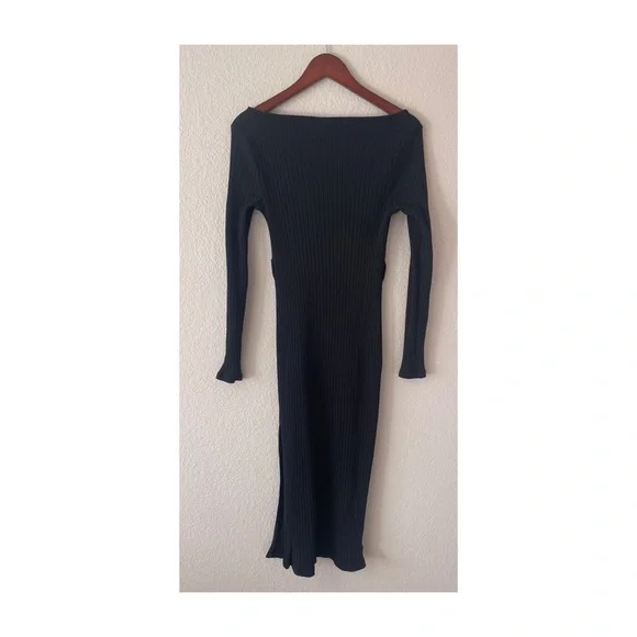 Top Shop Ribbed Midi Dress - Picture 7 of 9
